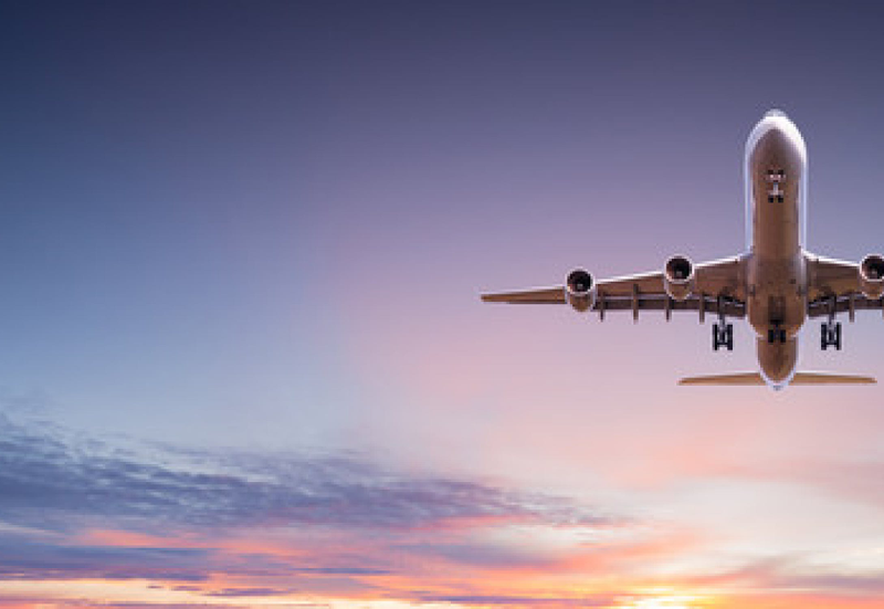 Plane in the sky